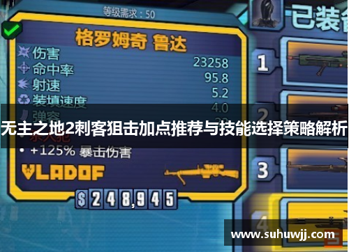 无主之地2刺客狙击加点推荐与技能选择策略解析