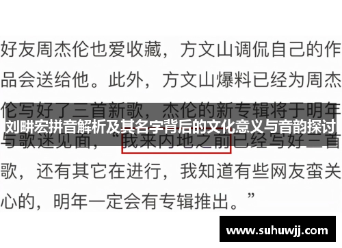刘畊宏拼音解析及其名字背后的文化意义与音韵探讨